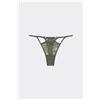 Tezenis Perizoma Con Fianchetto Tanga Essential Details Donna Verde