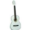 Eko CS-10 White Chitarra Classica 4/4 x apprendimento custodia inclusa, Bianco.