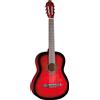 Eko CS-10 Red Burst Chitarra Classica Serie Studio con custodia, finitura Rosso
