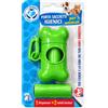 SETAPET Setablu Porta Sacchetti Igienici per Cani con Clip Dispenser + 2 Rotoli Verde