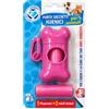 SETAPET Setablu Porta Sacchetti Igienici per Cani con Clip Dispenser + 2 Rotoli Rosa
