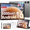 P50T Tablet 11 90Hz Android 16 16GB 128GB 5TB 8000mAh BT5.2 WiFi6 con Custodia
