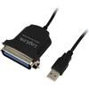 Logilink USB Cable LogiLink Parallel 1.80m black [AU0003C]