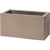 Vaso 80x40x40 cm in Resina Schio Cassa Maxi Cappuccino