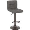 Yes SGABELLO BAR GREYSON GRIGIO SCURO VINT - YES