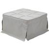 Yes POUFF LETTO 1P BARNEY GRIGIO CHIARO - YES