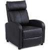 Yes POLTRONA RECLINABILE DESIRE' PU NERO - YES