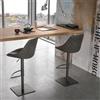 Target Point Sgabello regolabile BILBAO con struttura in metallo e seduta in microfibra o soft touch - TARGET POINT