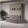 itamoby Letto francese verticale a scomparsa VERSIA SOFA' 140 con divano- Itamoby