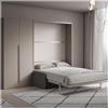 itamoby Letto matrimoniale verticale a scomparsa VERSIA SOFA' 160 con divano e armadio sx 2 ante - ITAMOBY
