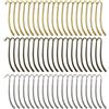 SODIAL 60 Pezzi di Ganci per Segnalibro In Metallo con Blank di Perline K3L35608