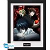 GB EYE Death Note - Framed Print "light, L E Misa" (30x40)