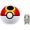 JAZWARES Pokémon Clip 'n' Go Action Figure Wave 21 Frigibax & Repeat Ball Jazwares