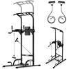 ZIPRO Stazione Trazioni Uplift Dip Piegamenti Regolabile 6 Altezze Expander | Sbarra fino a 150kg, lunghezza presa 1000mm, maniglie imbottite e appoggi gomiti, montaggio senza forare