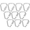 Cryfokt M4 Triangolo Quick Links, Acciaio Inossidabile 304, Confezione da | Moschettoni con chiusura a vite per carichi pesanti, per ancoraggi di grado marino, attrezzatura da esterno, accessori per