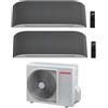Toshiba CONDIZIONATORE TOSHIBA DUAL SPLIT HAORI 12000+12000 BTU WIFI INVERTER RAS-3M26G3AVG A+++