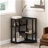 Furinno TURN-N-TUBE Scaffali contenitore, scaffale angolare a 4 ripiani, scaffale espositivo, libreria angolare, per organizzazione e stoccaggio, soggiorno, ufficio domestico, espresso