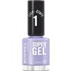 Rimmel London Rimmel Super Gel Smalto a lunga tenuta 028 Purple Haze | Applicazione facile, manicure effetto gel, resistente alle scheggiature, formula clean, effetto 3D, unghie lucide più a lungo
