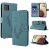 CASAFUNY Cover per Samsung Galaxy A12/M12 Custodia Cover in Pelle Portafoglio a Libro Magnetica Supporto Protezione Flip Case Custodia per Samsung A12/M12, Blu