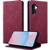 CASAFUNY Custodia per Samsung Galaxy A56 5G Cover a Libro Portafoglio in Pelle PU Protettiva, Flip Caso Custodia per Samsung A56 5G, Rosato