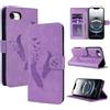 CASAFUNY Cover per iPhone 16e Custodia Cover in Pelle Portafoglio a Libro per Magnetica Supporto Protezione Flip Case Custodia per iPhone 16e, Viola