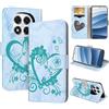 CASAFUNY Cover compatibile con Xiaomi Redmi Note 14 Pro 5G/ Redmi Note 14 Pro Plus 5G/ Poco X7 5G, Pelle PU Portafoglio Custodia Magnetica Flip Wallet Case Protettiva Caso con Kickstand Carte Slot, Verde