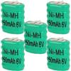 vhbw 5x NiMH Batteria a bottone di ricambio 3 pin tipo 5/V150H 150mAh 6V compatibile con batterie compatibile con modellismo, luci solari ecc.