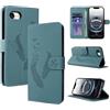 CASAFUNY Cover per iPhone 16e Custodia Cover in Pelle Portafoglio a Libro per Magnetica Supporto Protezione Flip Case Custodia per iPhone 16e, Blu