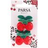PARSA Beauty Pinza per capelli ciliegia, 2 pz. Fermacapelli 12 g