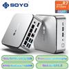 RCHobbyOnline Mini PC Soyo S4 Air, processore AMD Ryzen 7 6850U, 16 GB di RAM DDR5, SSD M.2 NVME da 512 GB, sistema operativo Windows 11