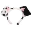 SHERCHPRY Cerchietto dalmata con orecchie in morbido peluche da donna, motivo animali, per feste, cosplay e costumi
