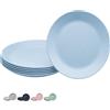 Piatti infrangibili con diametro 23,5 cm - azzurro
