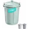 Pattumiera da 7 Litri in Plastica - verde