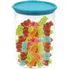 Barattolo in plastica Barattolo per alimenti 1000 ml Milleusi Trasparente 1 Litro - turchese