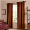 furn. The Ultimate Velvet Oscuranti Tende Occhielli (Noce - 117x137cm) | Coppia Di Tende Morbide Stilose Velluto Opaco Termico Oscurante