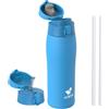 AORIN Borraccia Termica, Borraccia in Acciaio Inox 18/8, 750ml Borraccia Bambini, Bottiglia Termica Senza BPA e Perdite, Thermos per Sport, Outdoor e Pendolarismo con 2 Coperchi