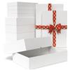 STYPOP 12 scatole regalo bianche con coperchio per regali contengono 6 scatole regalo XL profonde 10,2 cm per maglioni o accappatoi, 6 scatole grandi per camicie profonde 5,1 cm per Natale, vacanze