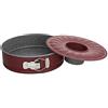 Tognana Sweet Cherry, Tortiera Tonda 2 Fondi Cm 26, Acciaio al Carbonio, rosso