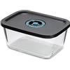 Tognana Avantspace, contenitore rettangolare 1,38 L con coperchio, vetro, trasparente