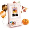 HP Sprocket Photo Booth Machine Stampante fotografica istantanea a colori, Touchscreen da 10,1 (25,6 cm), Ring Light, Cornici personalizzate, Carta Zink per Photobooth 3x4 (7,6x10,1 cm), Rosa.