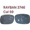 Ray-Ban RAYBAN Lenti in vetro Vetro modello 3747 Calibro 59 mm colore grigio