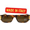By Rider occhiali da sole uomo vintage anni 90's PLASTICA MARRONE MADE IN ITALY by rider