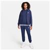 Nike Club Fleece Tuta Con Cappuccio E Grafica - Uomo Midnight Navy/White