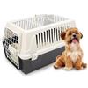 Ferplast Atlas 20 Open Trasportino Cani Piccoli e Gatti Max 8 Kg, Tetto Apribile, Cuscino e Ciotola Inclusi, 37 x 58 x h 32 cm