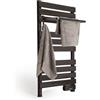 CREATE / Warm Towel 500W / Scaldasalviette Nero con ripiano / 96,9x5x55 cm/per Pavimento o Parete, Timer, Schermo LCD, Basso consumo, termostato.