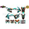 GRAFICA MOTO KTM 125 - 500 EXC EXCF XCW 2017-2019 SX SXF 2016-2018 ARANCIO AQUA