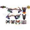GRAFICA MOTO KTM 125 - 500 EXC EXCF XCW 2017-2019 SX SXF 2016-2018 ARANCIO BLU