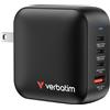 Verbatim Mini GaN Charger 100W Universale Nero AC Ricarica rapida Interno