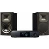 Kenwood + MartinLogan KR-W9000S-B + Foundation B1 nero opaco