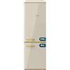 Cecotec Frigorifero Combi 2 Porte Retro 300 L Bolero CoolMarket Combi Origin 300 Beige E. Altezza 191,5 cm e 60 di larghezza, controllo della temperatura, maniglia cromata e vassoi in vetro, beige